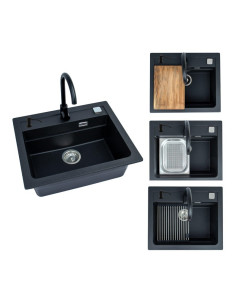 Sink Atrox30 G91 With Mixer Black