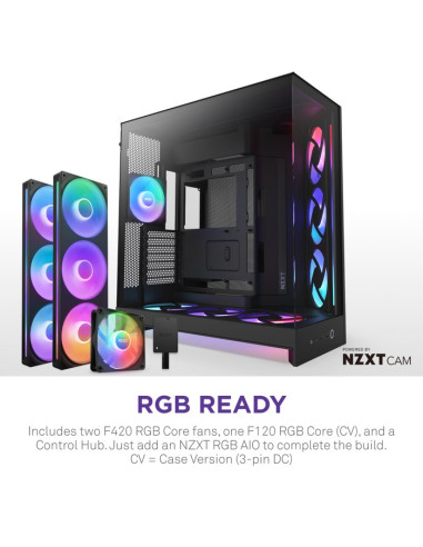 Nzxt Obudowa H9 Flow Rgb+ Midi Tower Z Oknem Czarna