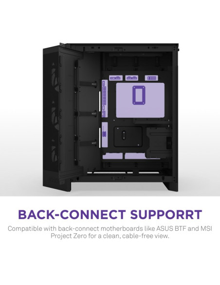 Nzxt Obudowa H9 Flow Rgb+ Midi Tower Z Oknem Czarna