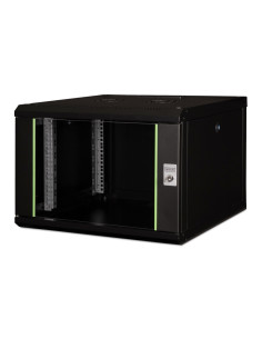 Digitus Szafa Sieciowa Wisząca Unique 19" 7U Rack 600X600, Drzwi Szyba, Czarny, Niedzielona, Złożona, 100Kg