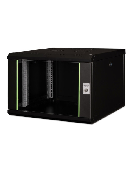 Digitus Szafa Sieciowa Wisząca Unique 19" 7U Rack 600X600, Drzwi Szyba, Czarny, Niedzielona, Złożona, 100Kg