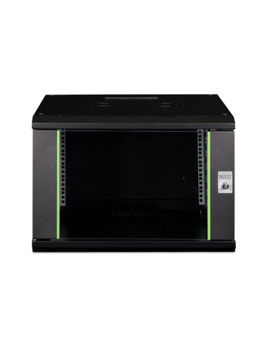 Digitus Szafa Sieciowa Wisząca Unique 19" 7U Rack 600X600, Drzwi Szyba, Czarny, Niedzielona, Złożona, 100Kg