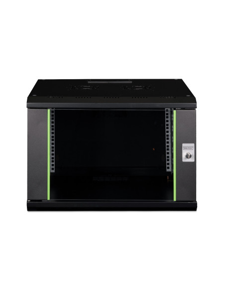 Digitus Szafa Sieciowa Wisząca Unique 19" 7U Rack 600X600, Drzwi Szyba, Czarny, Niedzielona, Złożona, 100Kg