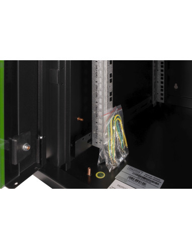 Digitus Szafa Sieciowa Wisząca Unique 19" 7U Rack 600X600, Drzwi Szyba, Czarny, Niedzielona, Złożona, 100Kg