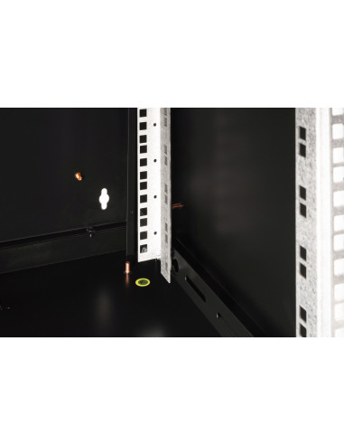 Digitus Szafa Sieciowa Wisząca Unique 19" 7U Rack 600X600, Drzwi Szyba, Czarny, Niedzielona, Złożona, 100Kg