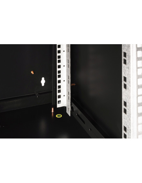 Digitus Szafa Sieciowa Wisząca Unique 19" 7U Rack 600X600, Drzwi Szyba, Czarny, Niedzielona, Złożona, 100Kg