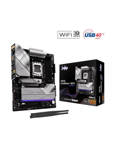 Asrock X870 Livemixer Wifi Amd X870 Gniazdo Am5 Atx
