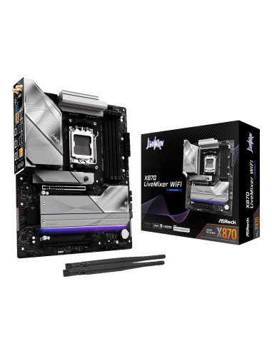 Asrock X870 Livemixer Wifi Amd X870 Gniazdo Am5 Atx