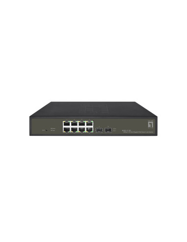 Przełącznik Levelone Hilbt Gb/Sl Poe+ 10-Portowy 19" 130W 1Gbps