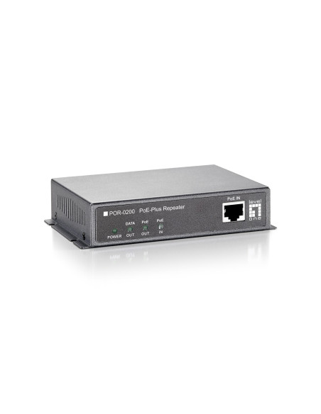 Wzmacniacz Sygnału Levelone Poe+ 1Xpoe 100Mbps Szary