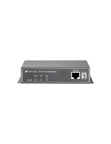 Wzmacniacz Sygnału Levelone Poe+ 1Xpoe 100Mbps Szary