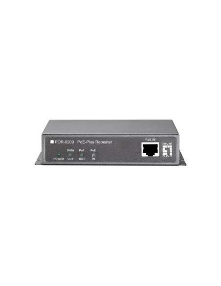Wzmacniacz Sygnału Levelone Poe+ 1Xpoe 100Mbps Szary