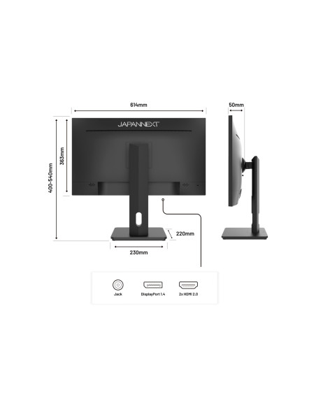 Monitor Japannext 68.5Cm Jn-27Ips4Flwqhdr-Hsp 16:9 Hdmi/Dp Wqhd