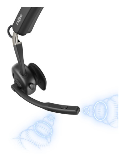Shokz C610-An-Bk Słuchawki/Zestaw Słuchawkowy Bezprzewodowy Nauszny Biuro/Centrum Telefoniczne Bluetooth Czarny