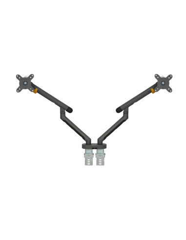 Bakkerelkhuizen Bakker Elkhuizen Flexible Dual - Zestaw Montażowy - Regulowane Podwójne Ramię - Do 2 Monitorów - Aluminium, Stal