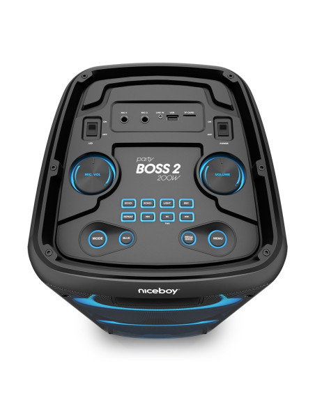 Niceboy Party Boss 2 (200W) Głośnik Mono Przenośny Czarny