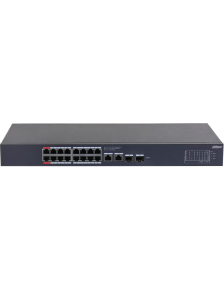 Dahua Technology Cs4220-16Gt-135 Przełącznik Sieciowy Zarządzany L2 Gigabit Ethernet (10/100/1000) Obsługa Poe Czarny
