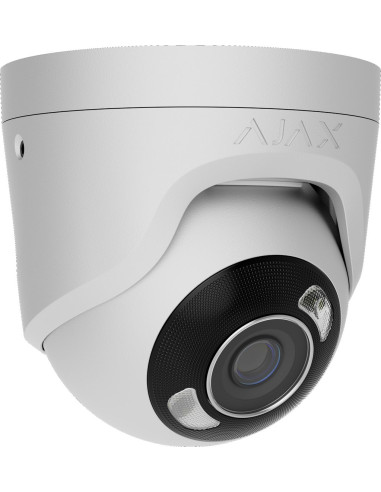Ajax Kamera Hl - Kopułka (Metalowa) Turretcam (8 Mp/4 Mm) (8Eu) - White
