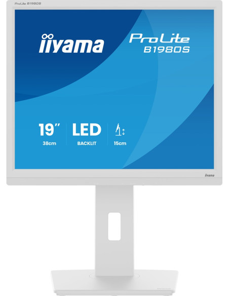 Iiyama Prolite B1980S-W1 Monitor Komputerowy 48,3 Cm (19") 1280 X 1024 Px Svga Led Biały