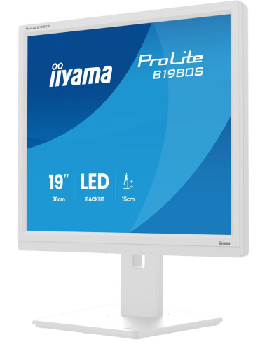 Iiyama Prolite B1980S-W1 Monitor Komputerowy 48,3 Cm (19") 1280 X 1024 Px Svga Led Biały