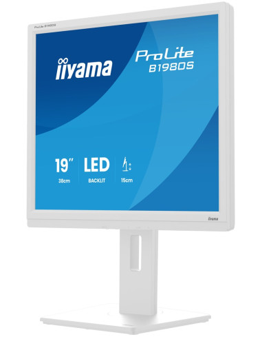 Iiyama Prolite B1980S-W1 Monitor Komputerowy 48,3 Cm (19") 1280 X 1024 Px Svga Led Biały