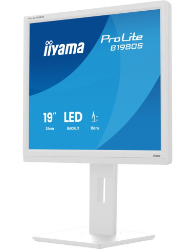 Iiyama Prolite B1980S-W1 Monitor Komputerowy 48,3 Cm (19") 1280 X 1024 Px Svga Led Biały