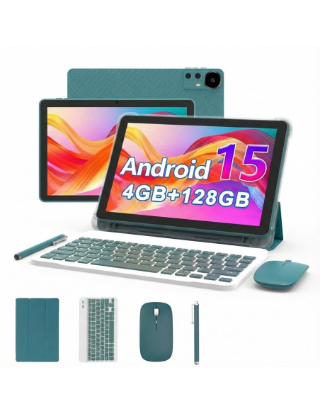 Extralink Tablet Cp31 4Gb Ram+128Gb Niebieski | Tablet | Android 15, 2Mpx+8Mpx, 6000Mah, 1280X800Px, Klawiatura, Mysz, Rysik