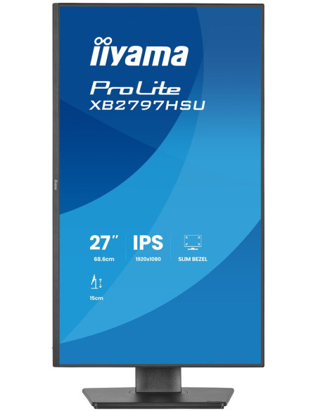 Iiyama Prolite Xb2797Hsu-B1 Monitor Komputerowy 68,6 Cm (27") 1920 X 1080 Px Full Hd Led Czarny