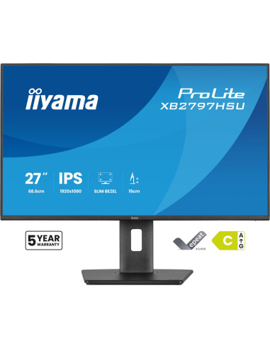 Iiyama Prolite Xb2797Hsu-B1 Monitor Komputerowy 68,6 Cm (27") 1920 X 1080 Px Full Hd Led Czarny