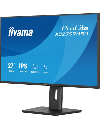 Iiyama Prolite Xb2797Hsu-B1 Monitor Komputerowy 68,6 Cm (27") 1920 X 1080 Px Full Hd Led Czarny