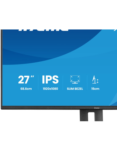 Iiyama Prolite Xb2797Hsu-B1 Monitor Komputerowy 68,6 Cm (27") 1920 X 1080 Px Full Hd Led Czarny