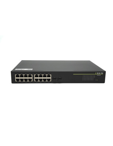 Dcn Es430-18P-Poe Przełącznik Sieciowy Zarządzany Gigabit Ethernet (10/100/1000) Obsługa Poe 1U Czarny