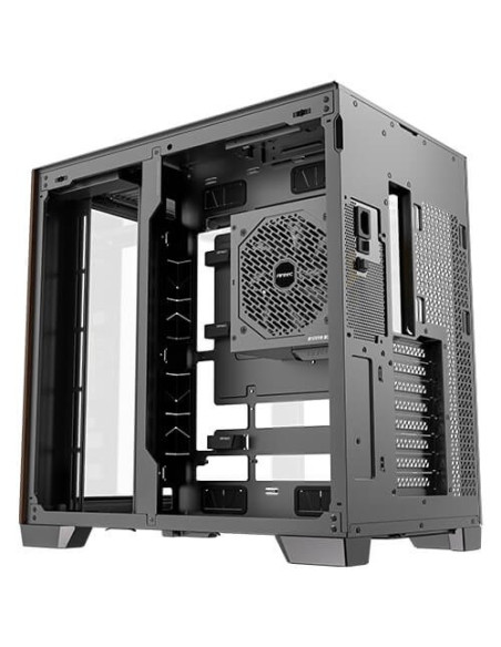 Antec C8 Curve Wood Full Tower Czarny, Przezroczysty, Drewno