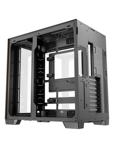 Antec C8 Curve Wood Full Tower Czarny, Przezroczysty, Drewno