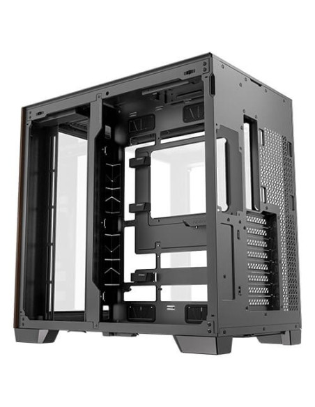 Antec C8 Curve Wood Full Tower Czarny, Przezroczysty, Drewno