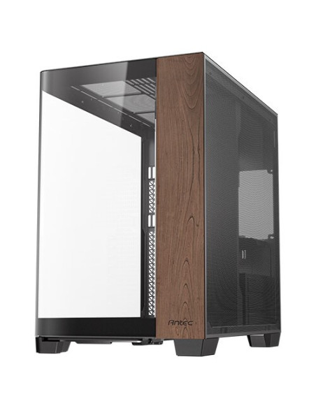 Antec C8 Curve Wood Full Tower Czarny, Przezroczysty, Drewno