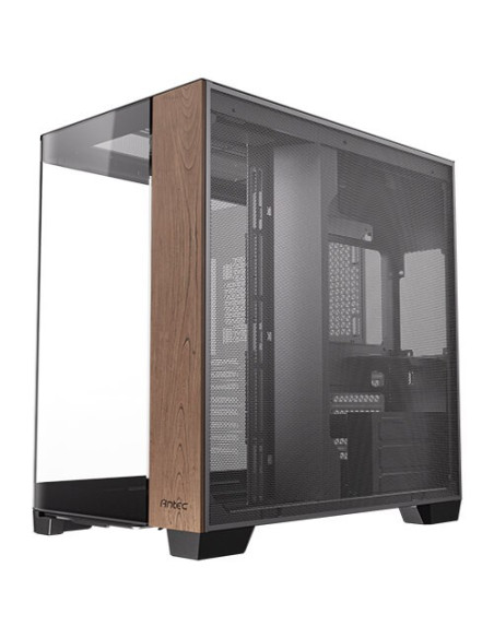 Antec C8 Curve Wood Full Tower Czarny, Przezroczysty, Drewno