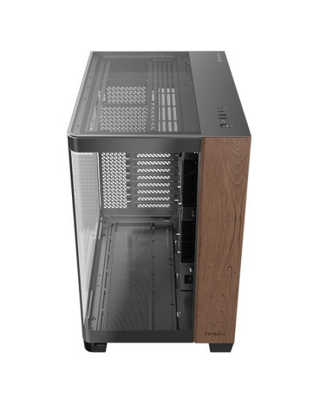Antec C8 Curve Wood Full Tower Czarny, Przezroczysty, Drewno