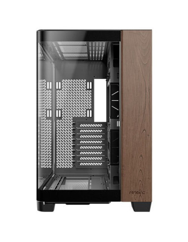 Antec C8 Curve Wood Full Tower Czarny, Przezroczysty, Drewno