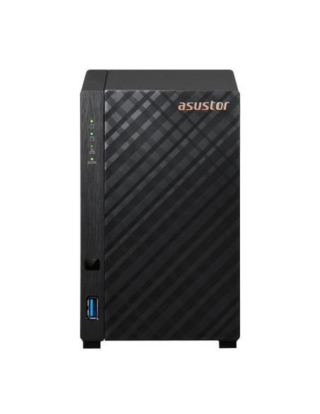 Asustor As1102Tl Serwer Danych Nas Mini Tower Realtek Rtd1619B 1 Gb Ddr4 0 Tb Adm Czarny