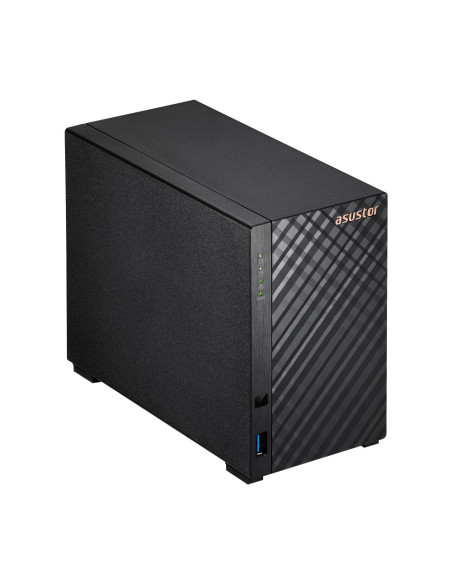 Asustor As1102Tl Serwer Danych Nas Mini Tower Realtek Rtd1619B 1 Gb Ddr4 0 Tb Adm Czarny