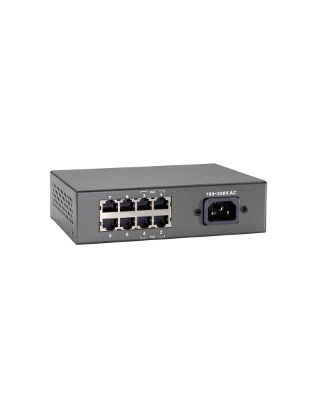 Przełącznik Levelone Fe Poe+ 8-Portowy 65W 100Mbps