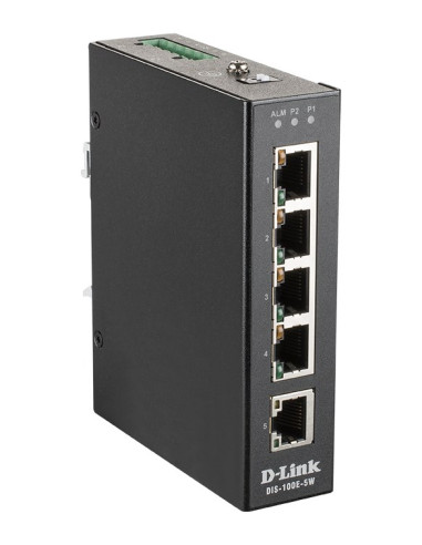 Dlink Dis-100E-5W 5-Port Unmanaged L2 Fast Eth. In