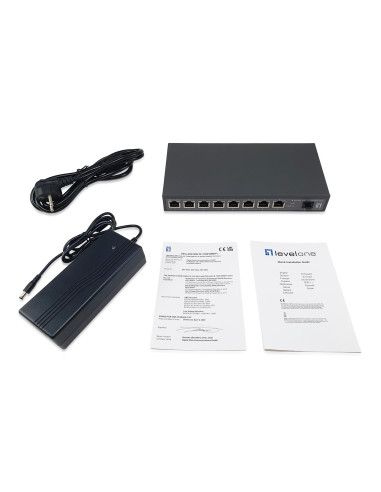 Przełącznik Levelone Gb Poe 9-Portowy 120 W 10 Gb/S