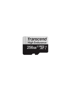 Sd Microsd Card 256Gb Transcend Sdxc Usd350V W/Adapter