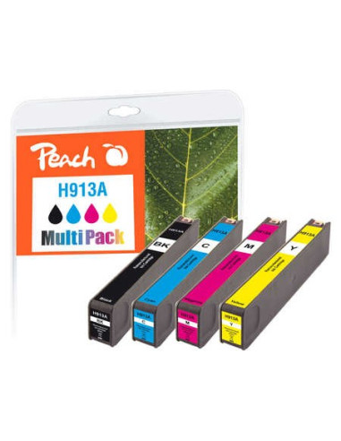 Peach Pi300-744 Nabój Z Tuszem 4 Szt. Zamiennik Czarny, Cyjan, Purpurowy, Żółty