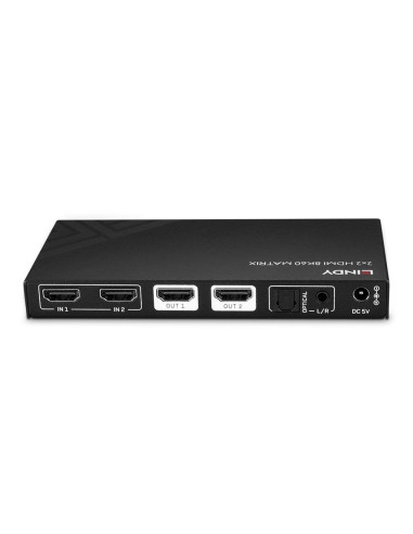 Lindy 38313 Przełącznik Macierzy Przełącznik Matrycowy Av 6,2 W