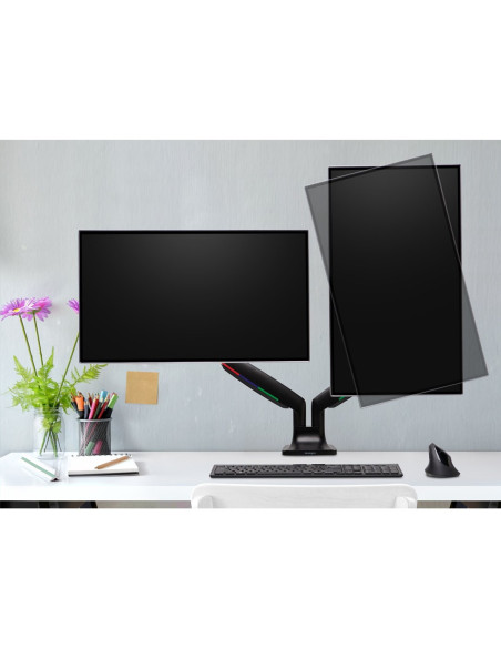 Kensington Podwójne Ramię Smartfit One-Touch Do Monitora, Z Regulacją Wysokości