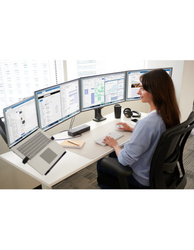 Kensington Podwójne Ramię Smartfit One-Touch Do Monitora, Z Regulacją Wysokości