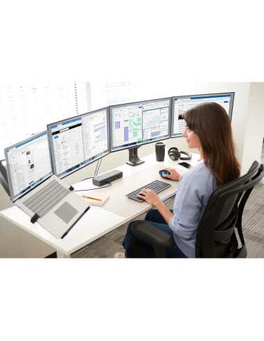Kensington Podwójne Ramię Smartfit One-Touch Do Monitora, Z Regulacją Wysokości